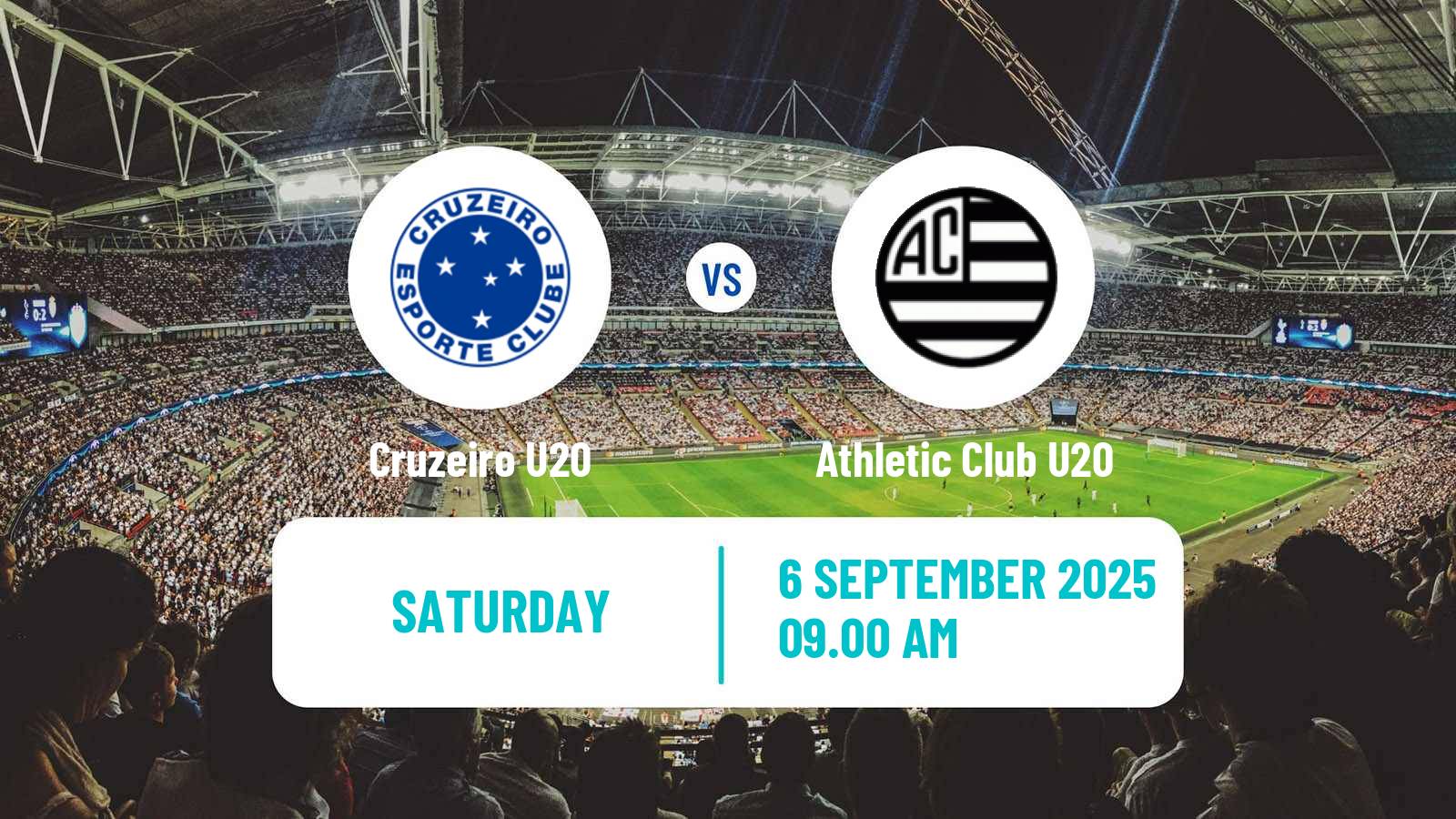 Soccer Brazilian Mineiro U20 Cruzeiro U20 - Athletic Club U20