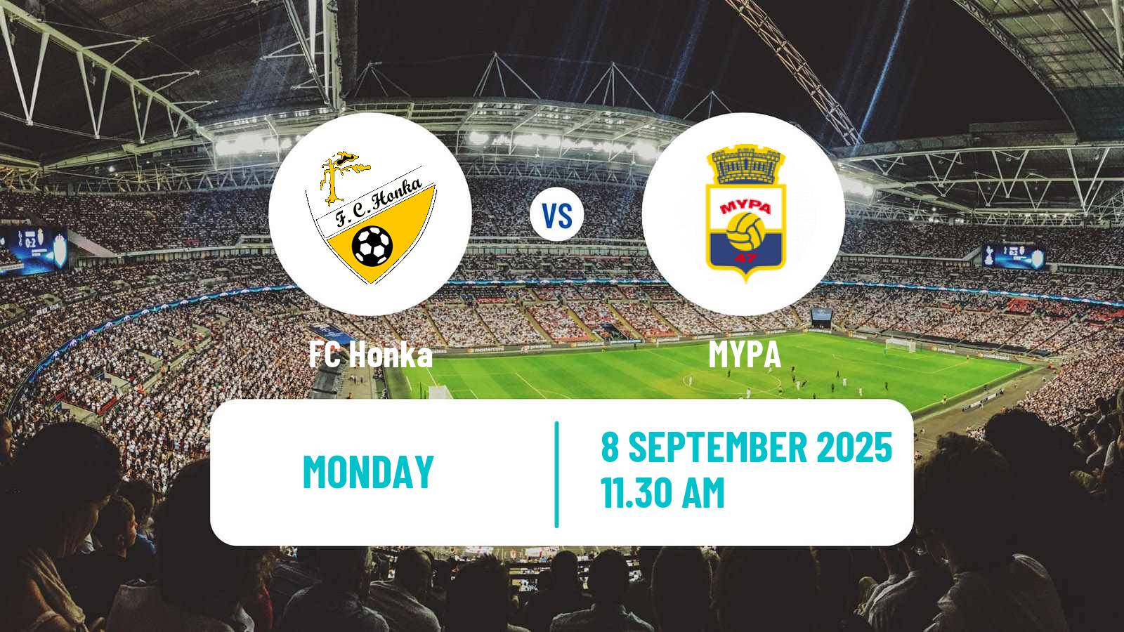 Soccer Finnish Kakkonen Group A Honka - MYPA