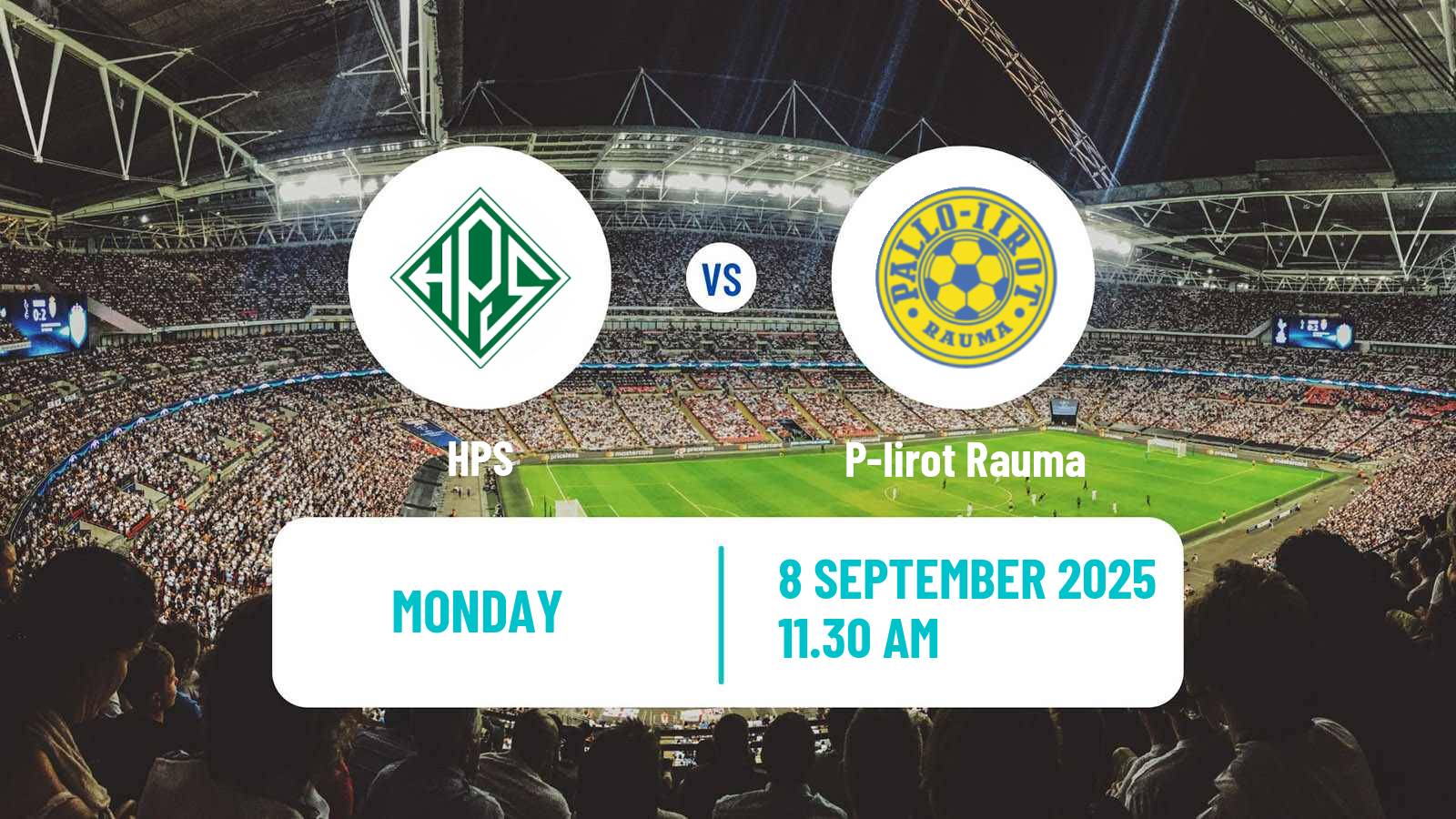 Soccer Finnish Kakkonen Group B HPS - P-Iirot Rauma