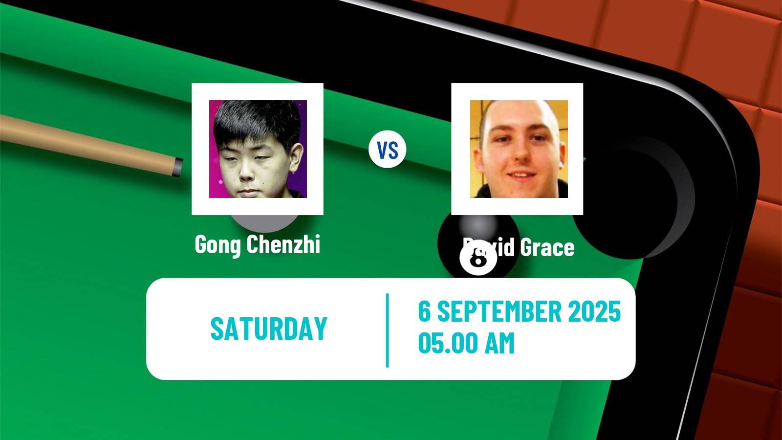 Snooker Northern Ireland Open Gong Chenzhi - David Grace