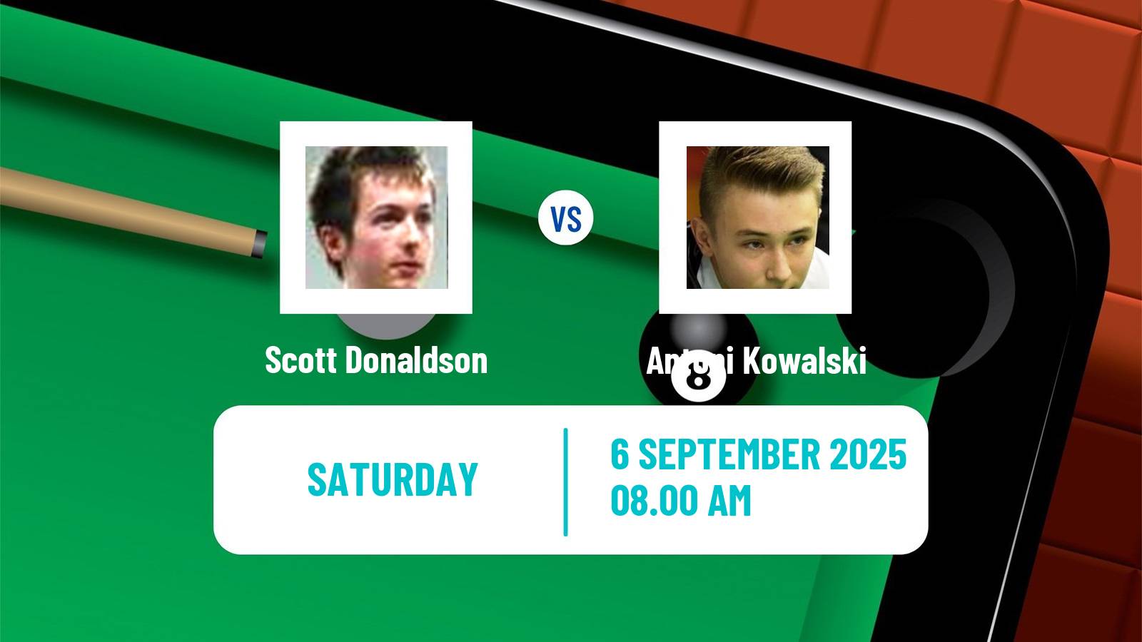 Snooker Northern Ireland Open Scott Donaldson - Antoni Kowalski