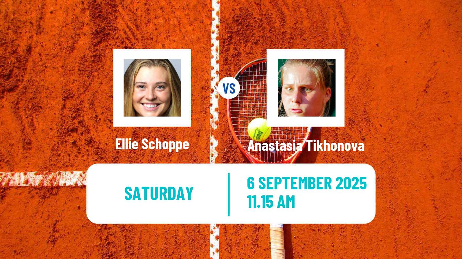 Tennis San Sebastian Challenger Women Ellie Schoppe - Anastasia Tikhonova