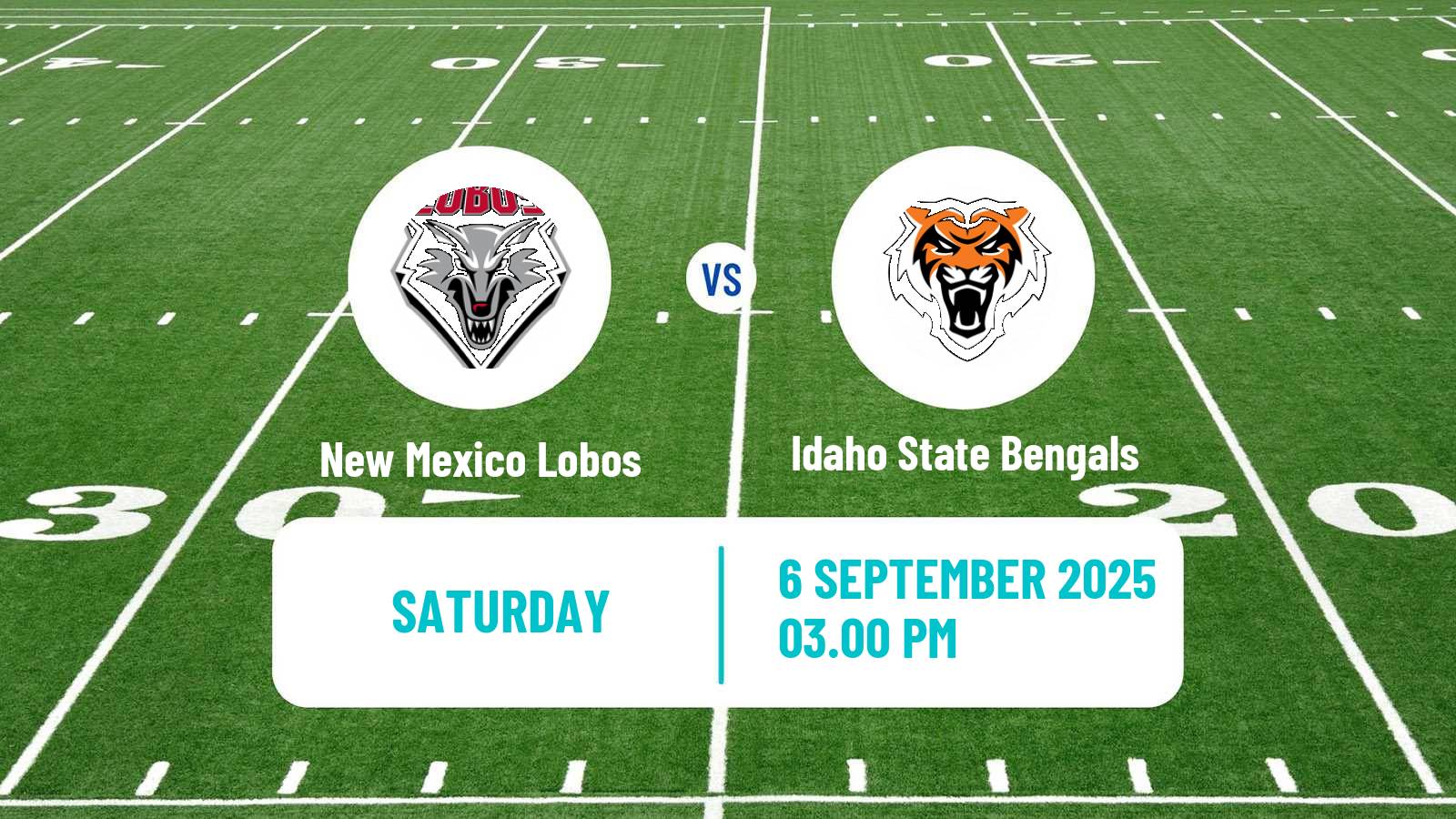 American football NCAA College Football New Mexico Lobos - Idaho State Bengals