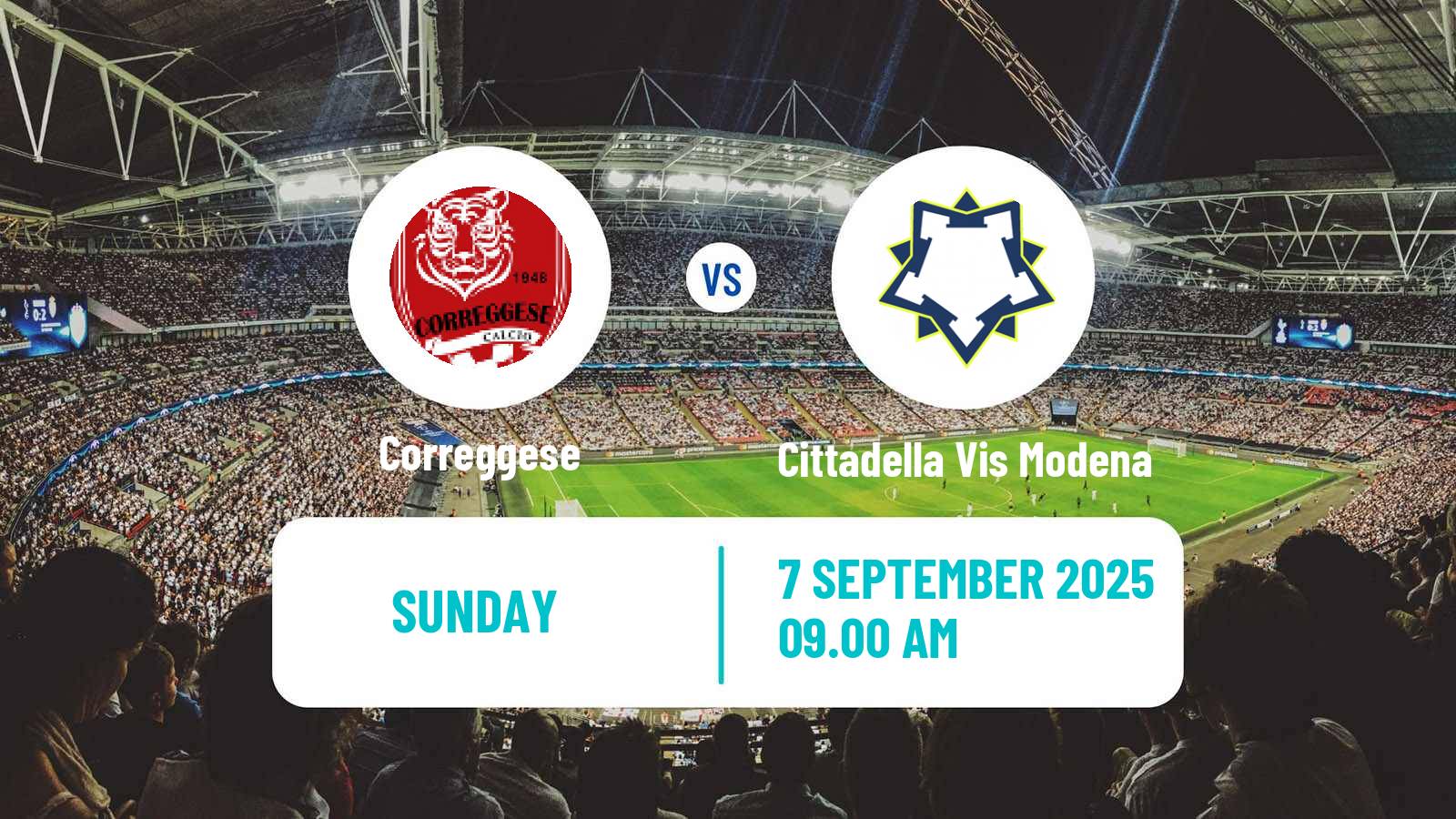 Soccer Italian Serie D - Group D Correggese - Cittadella Vis Modena