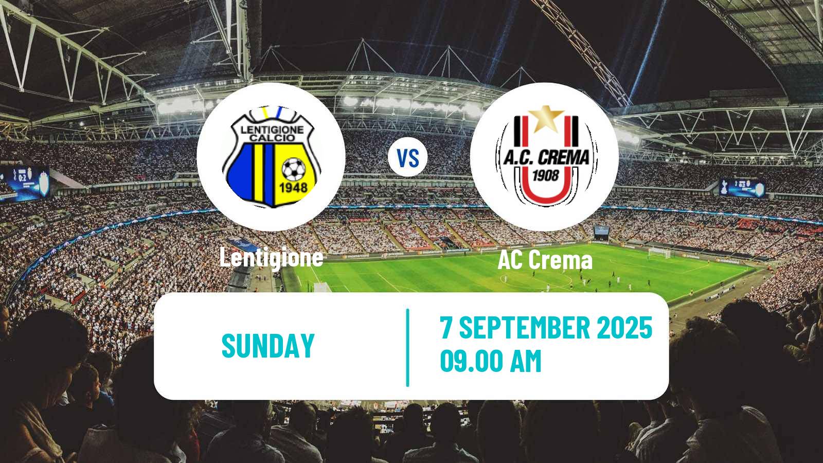 Soccer Italian Serie D - Group D Lentigione - Crema