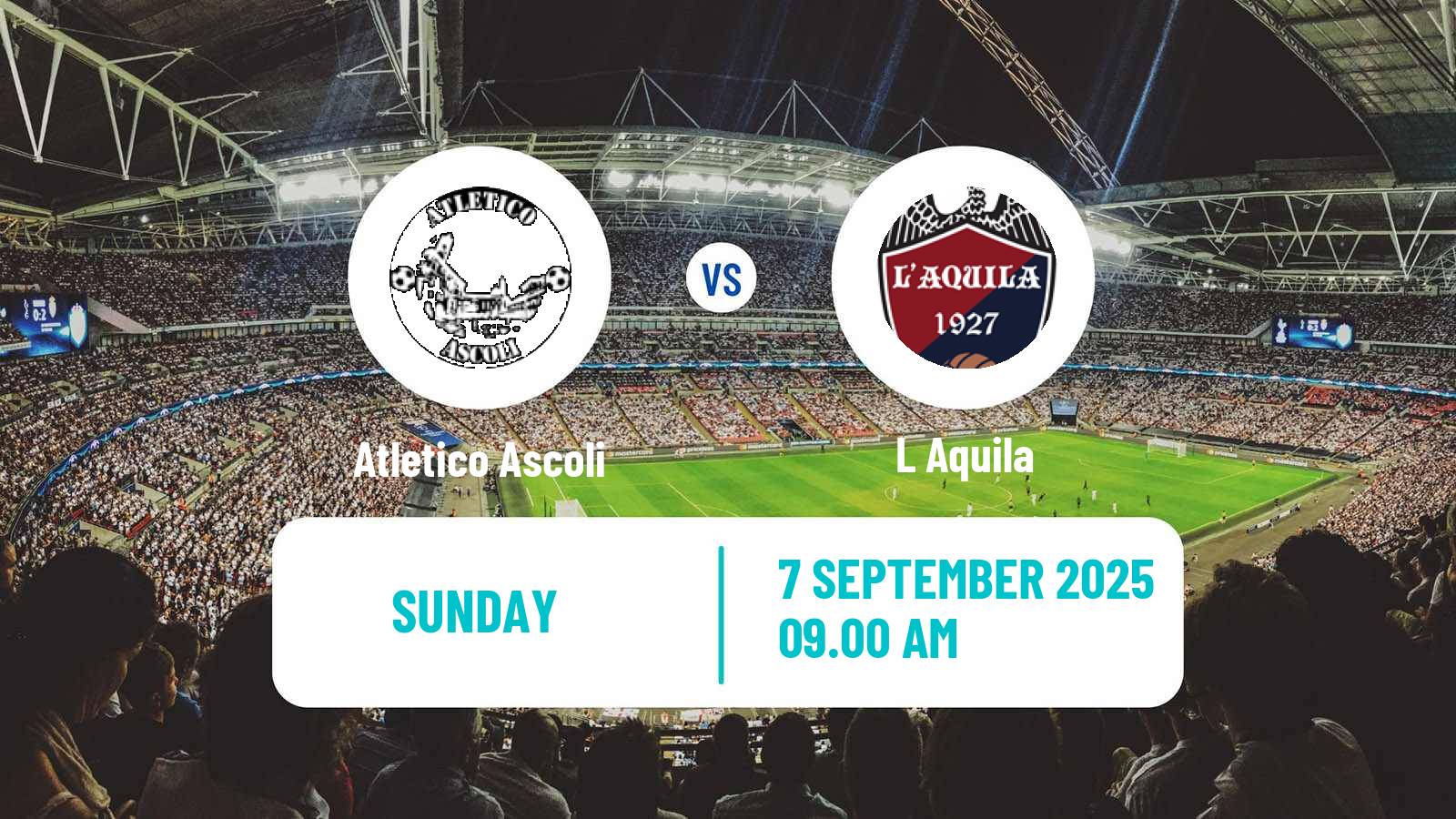 Soccer Italian Serie D - Group F Atletico Ascoli - L Aquila