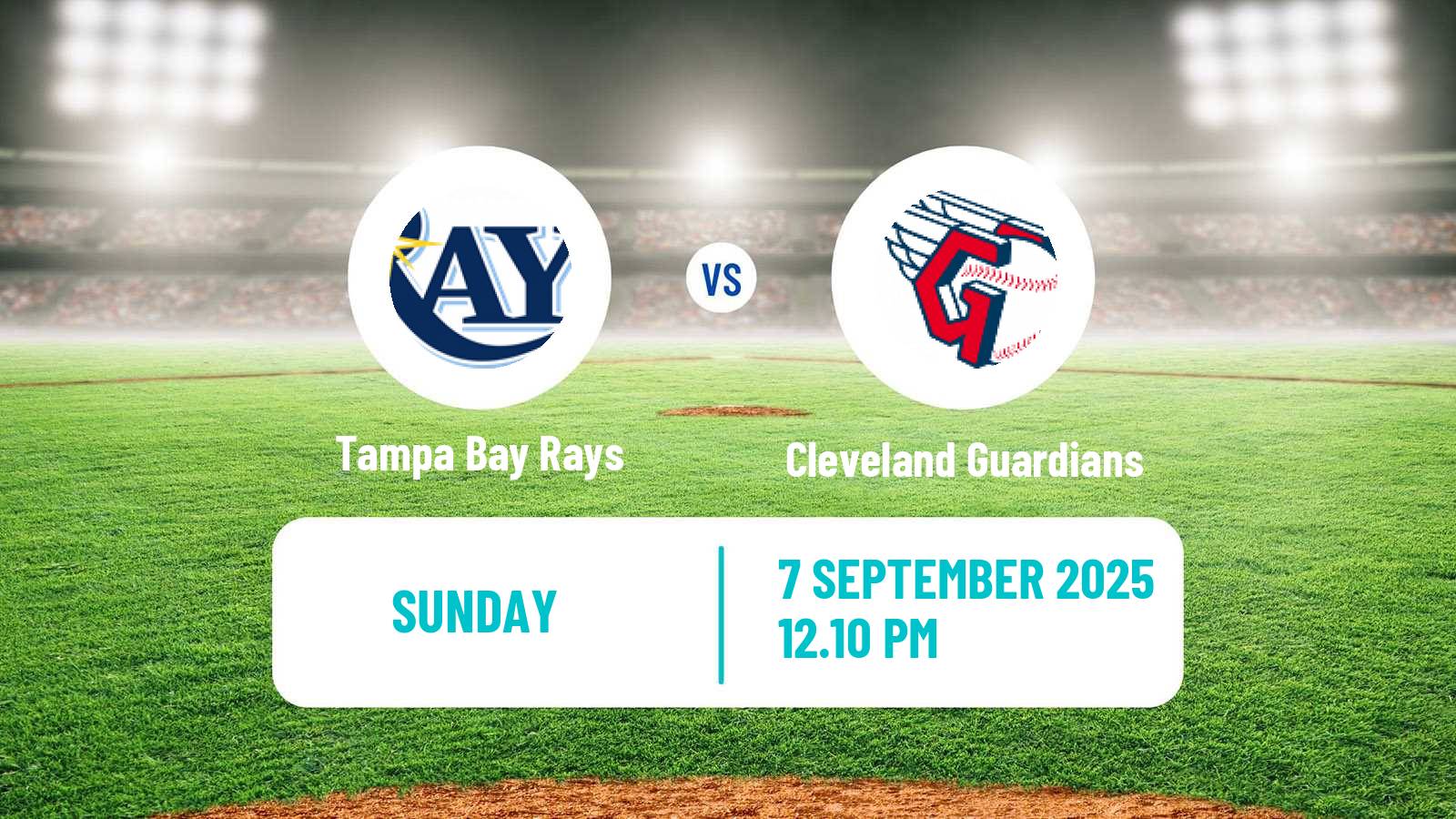 Baseball MLB Tampa Bay Rays - Cleveland Guardians