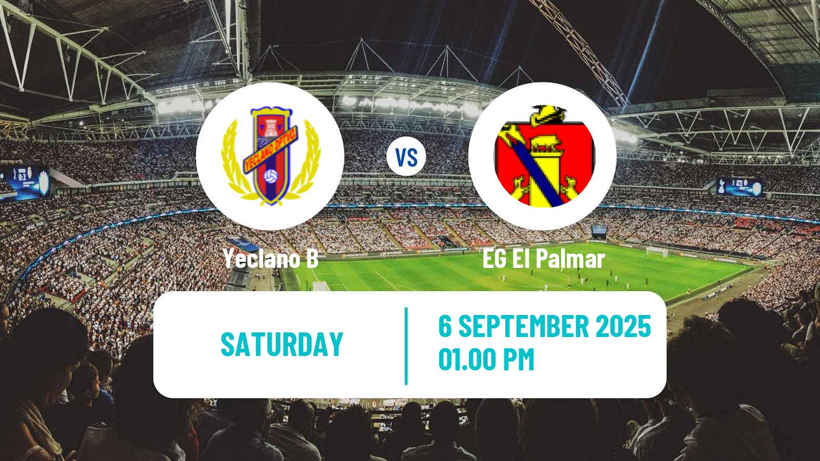 Soccer Spanish Tercera RFEF - Group 13 Yeclano B - El Palmar