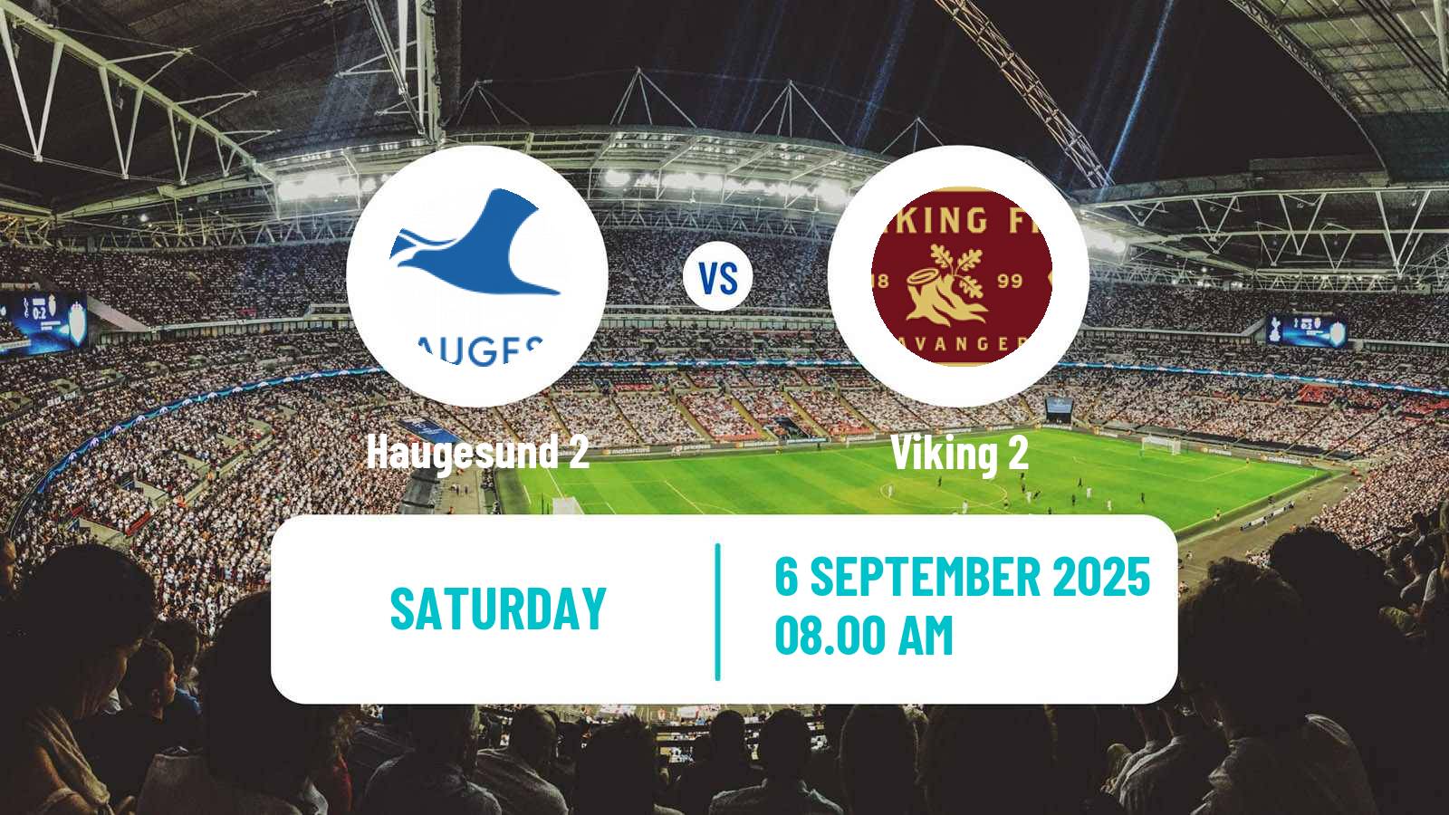 Soccer Norwegian Division 3 - Group 5 Haugesund 2 - Viking 2