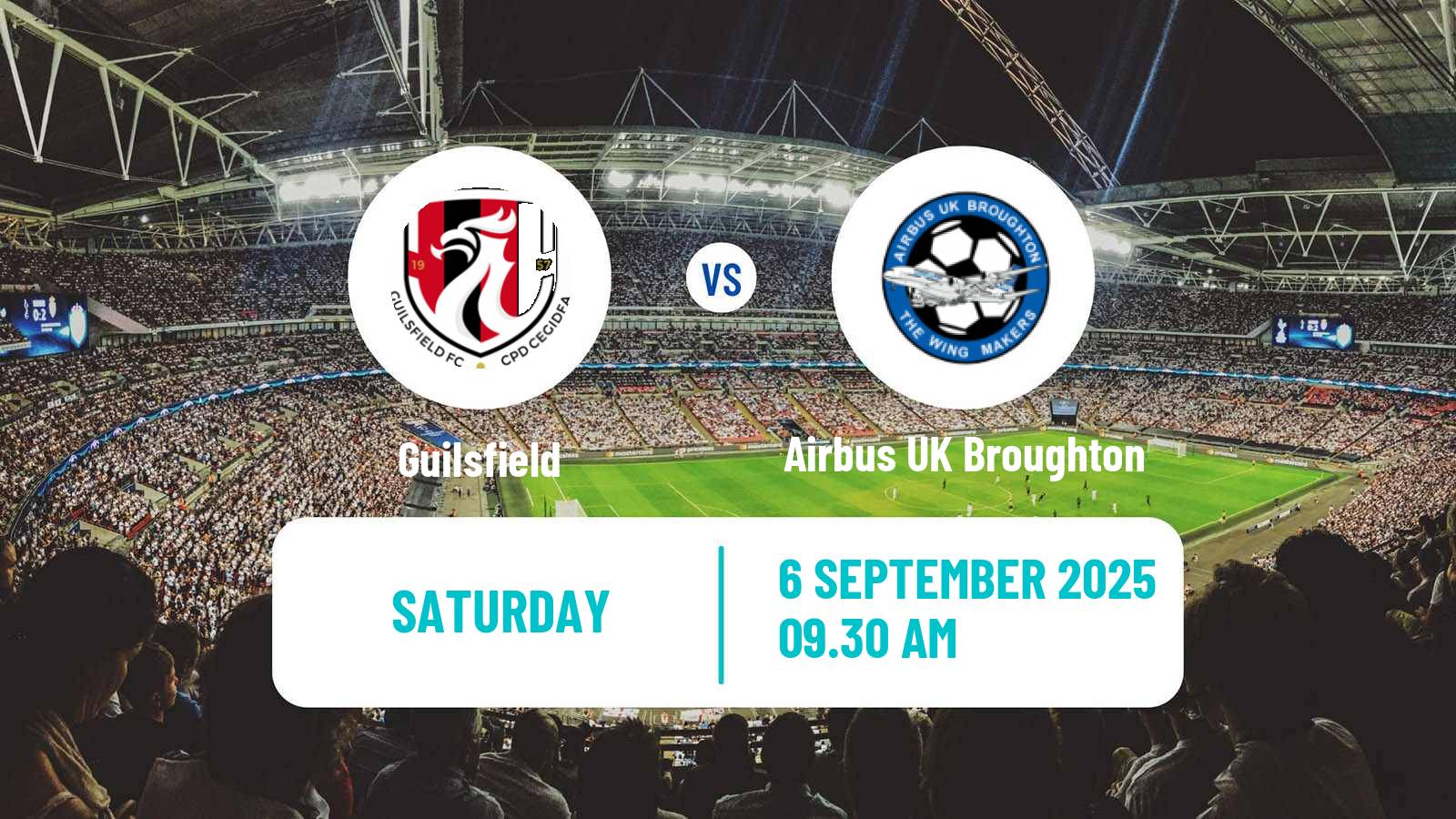 Soccer Welsh Cymru North Guilsfield - Airbus UK Broughton