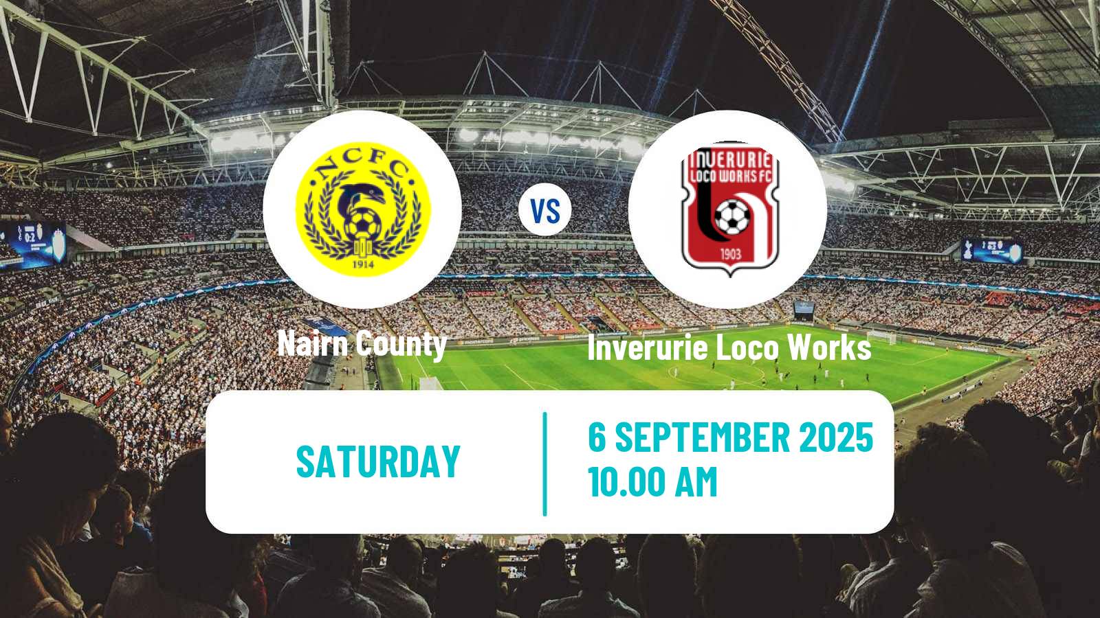 Soccer Scottish Highland League Nairn County - Inverurie Loco Works