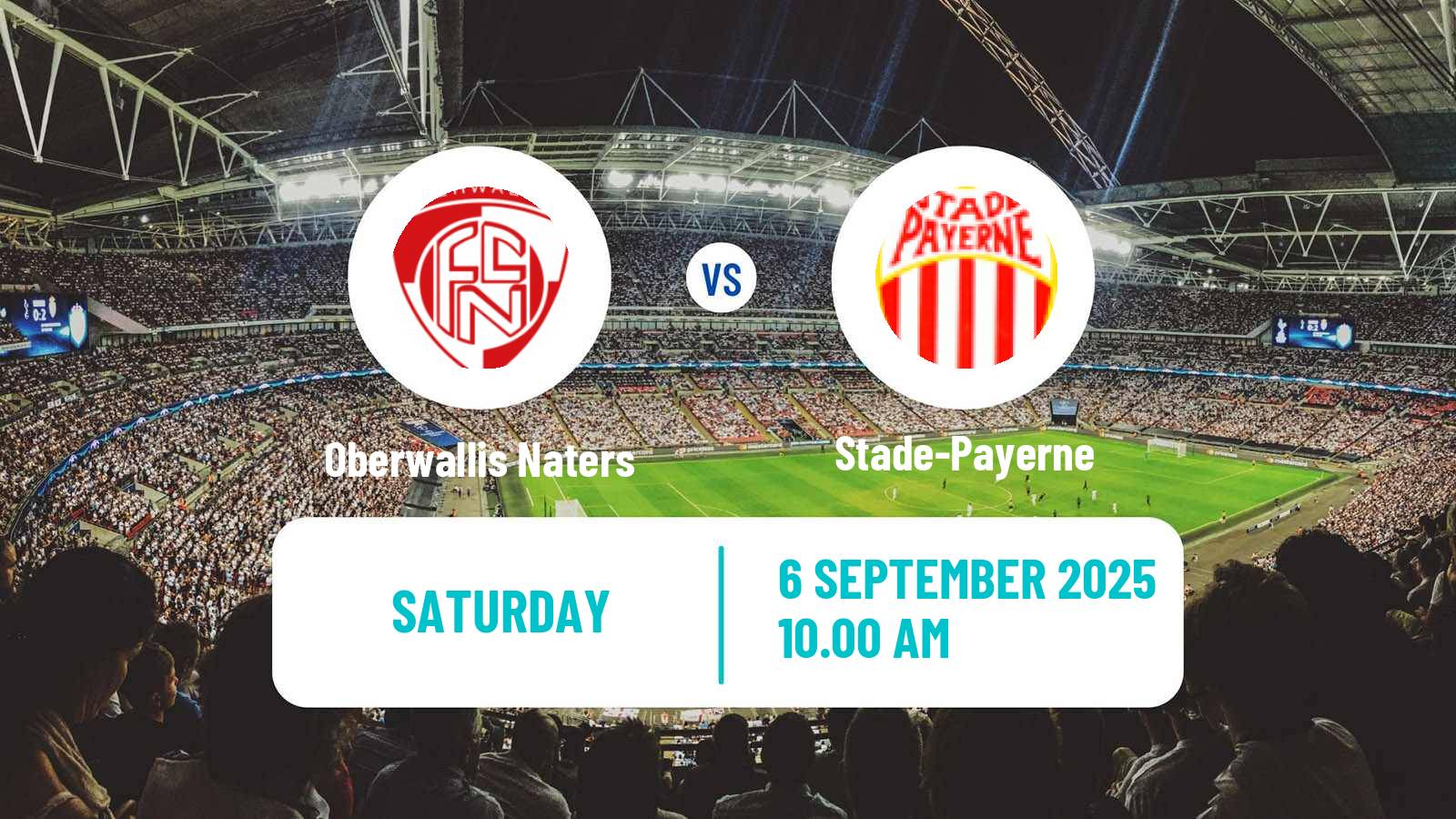 Soccer Swiss 1 Liga Classic Group 1 Oberwallis Naters - Stade-Payerne