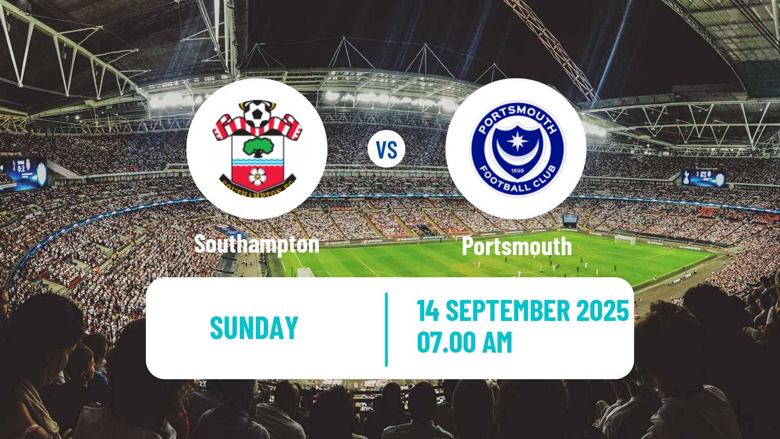 Soccer English League Championship Southampton - Portsmouth
