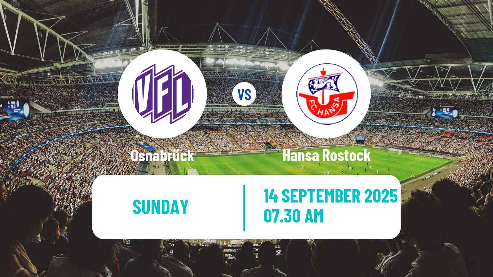 Soccer German 3 Bundesliga Osnabrück - Hansa Rostock