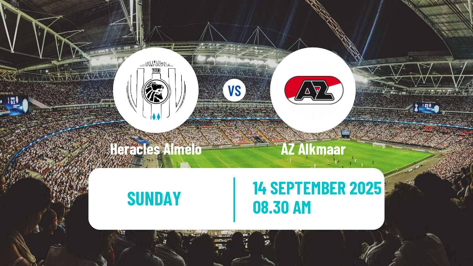 Soccer Dutch Eredivisie Heracles Almelo - AZ Alkmaar