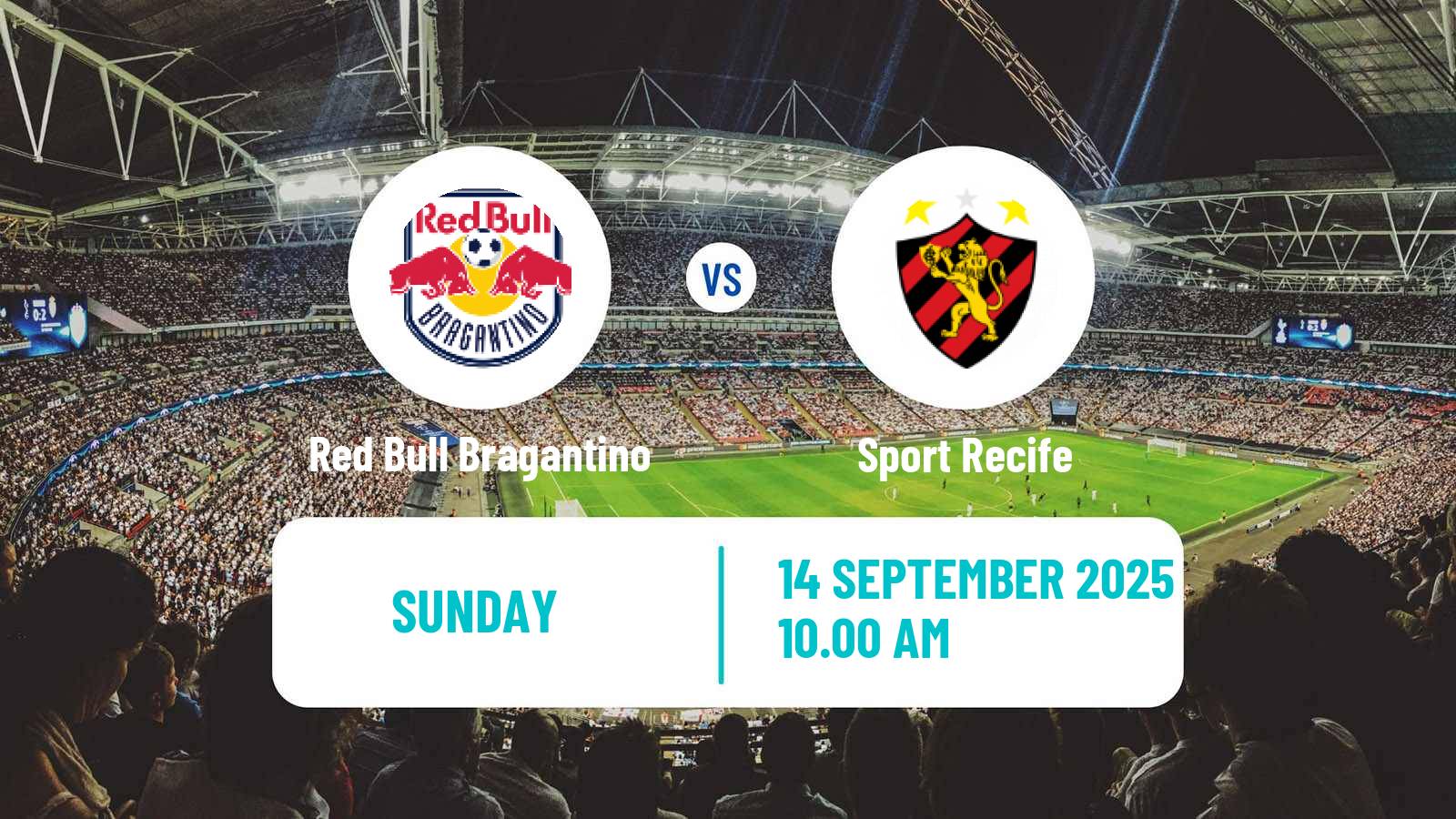 Soccer Brazilian Serie A Red Bull Bragantino - Sport Recife