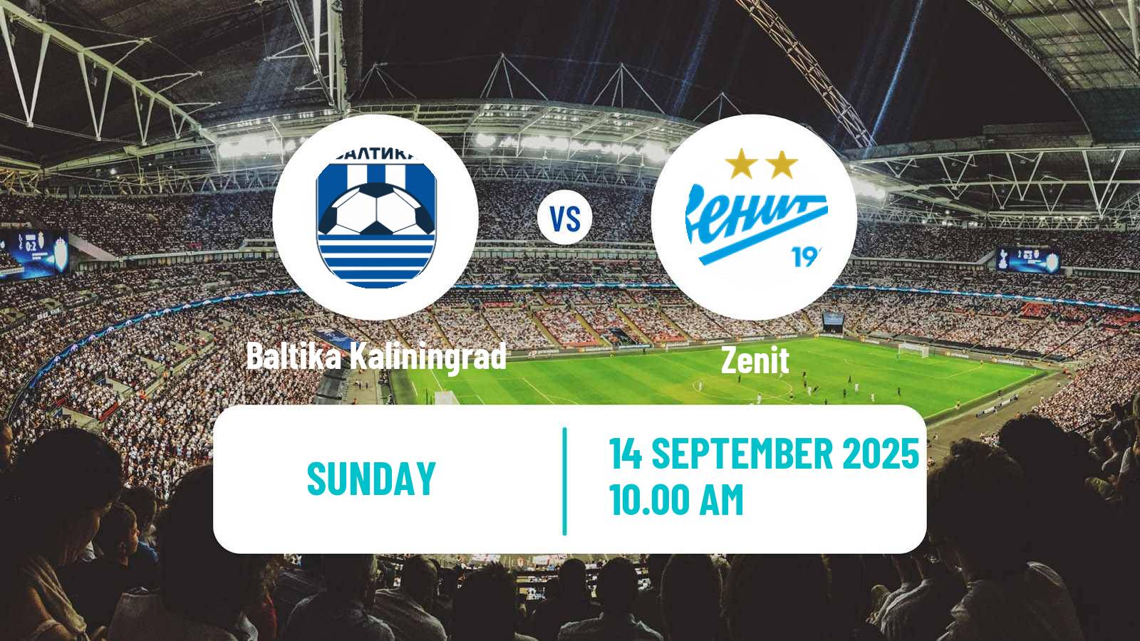 Soccer Russian Premier League Baltika Kaliningrad - Zenit
