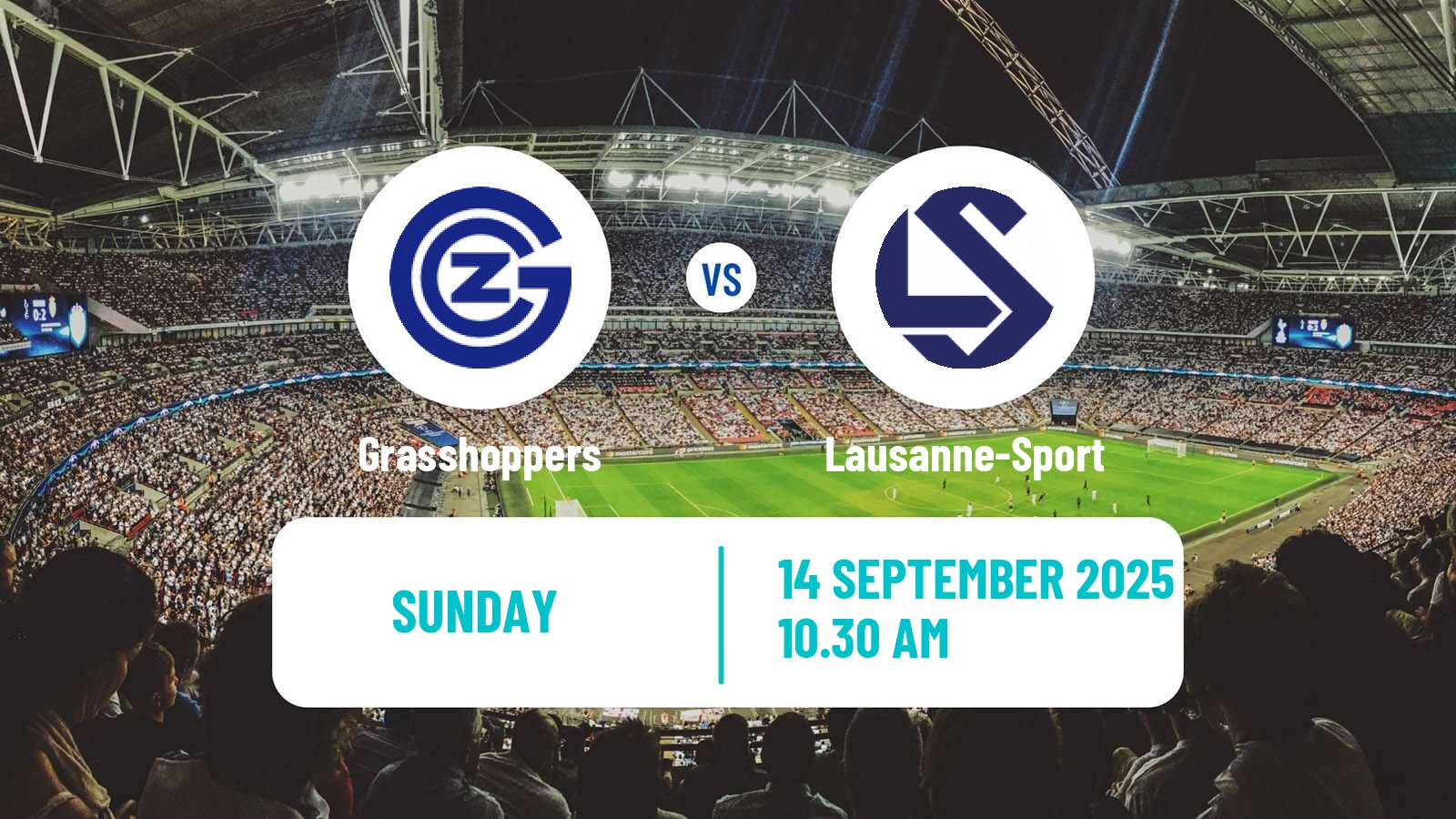 Soccer Swiss Super League Grasshoppers - Lausanne-Sport