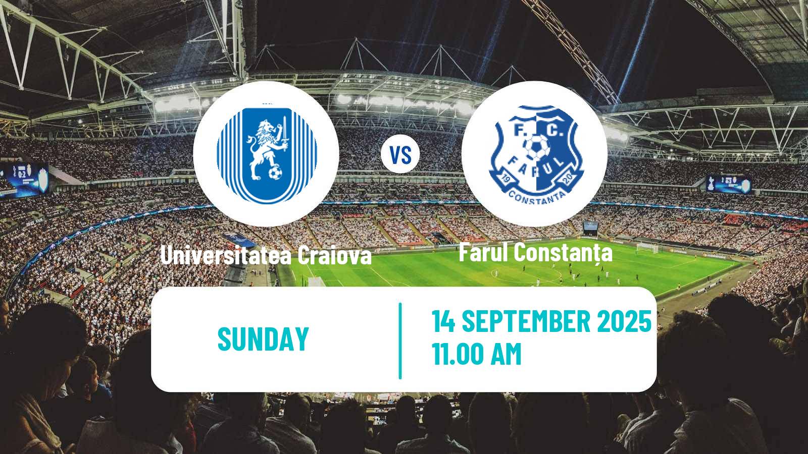 Soccer Romanian Liga 1 Universitatea Craiova - Farul Constanța