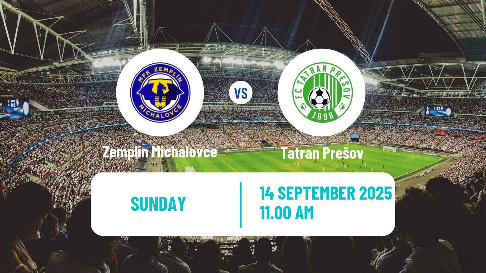 Soccer Slovak Superliga Zemplín Michalovce - Tatran Prešov