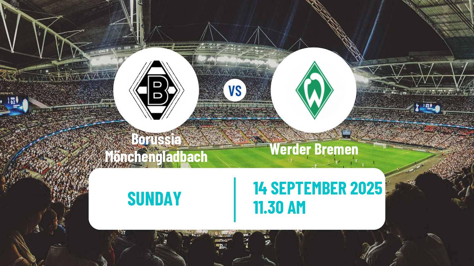 Soccer German Bundesliga Borussia Mönchengladbach - Werder Bremen