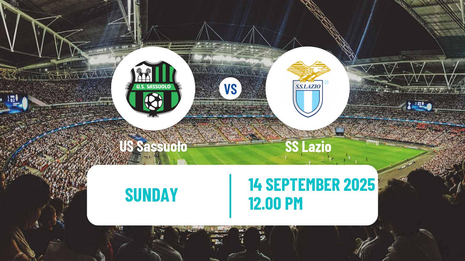 Soccer Italian Serie A Sassuolo - Lazio