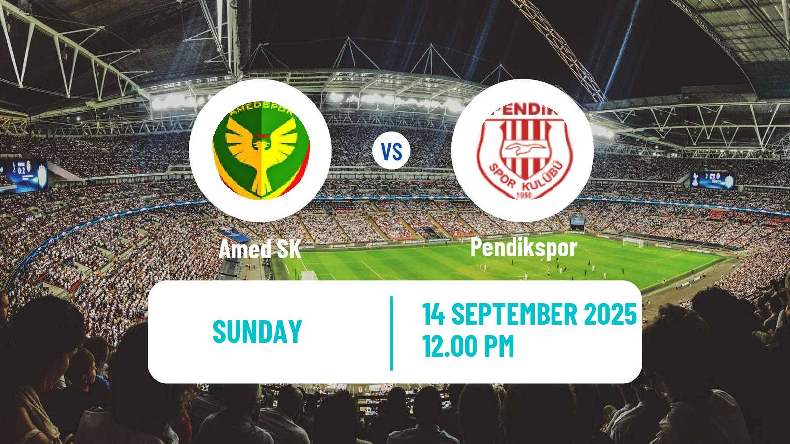 Soccer Turkish First League Amed SK - Pendikspor