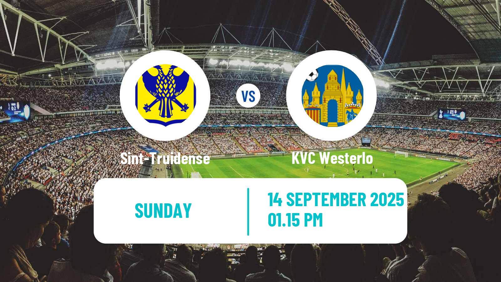 Soccer Belgian Jupiler Pro League Sint-Truidense - Westerlo