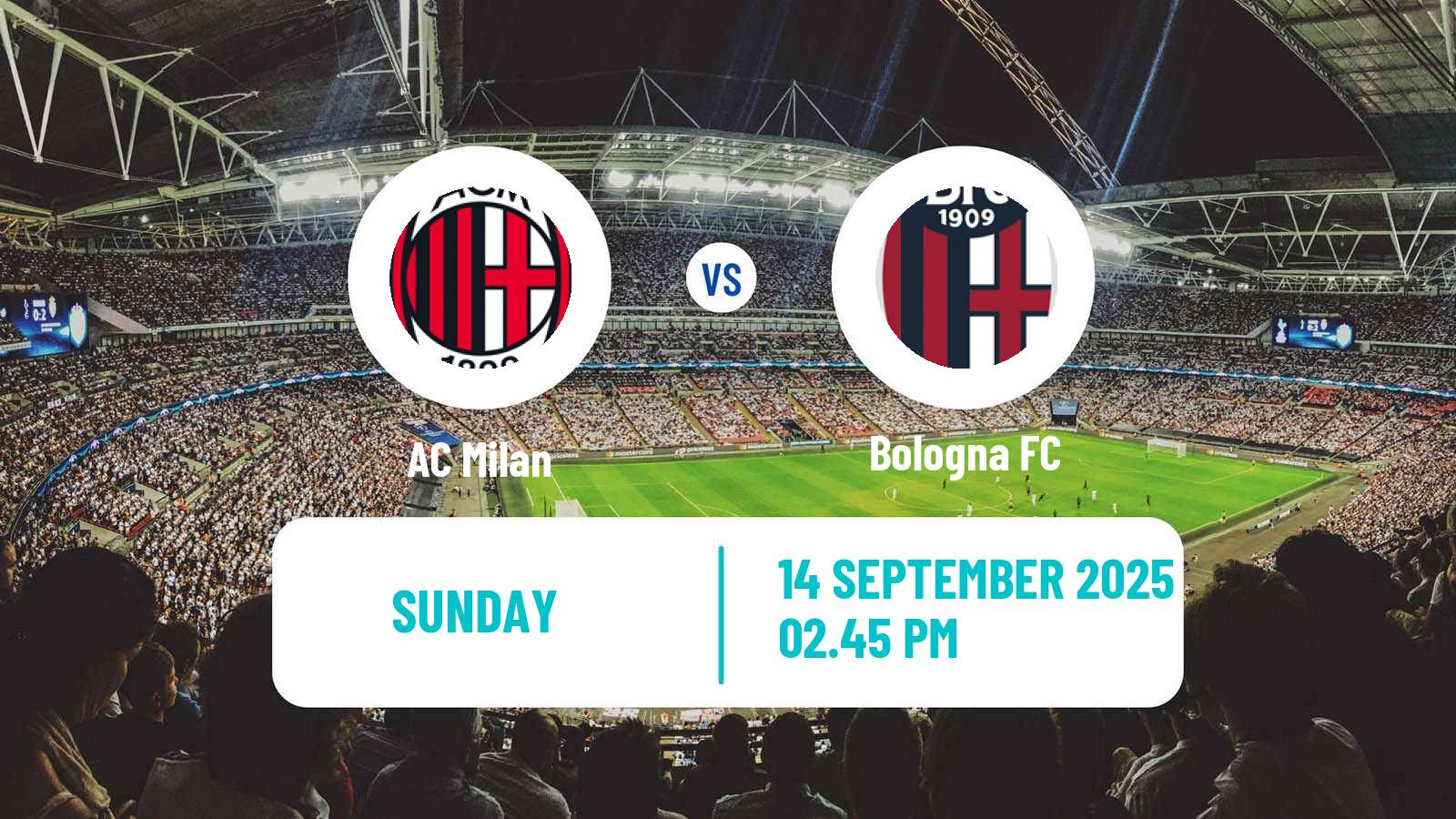 Soccer Italian Serie A Milan - Bologna