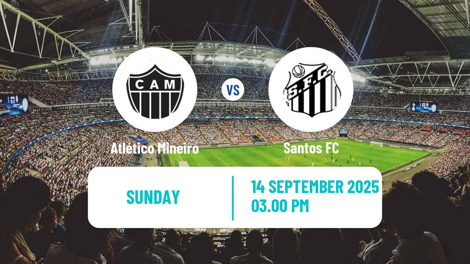 Soccer Brazilian Serie A Atlético Mineiro - Santos