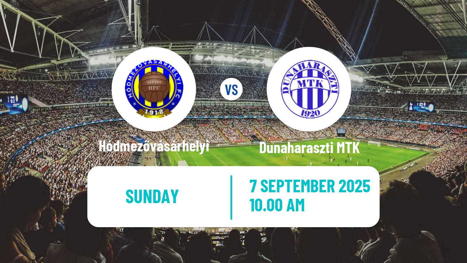 Soccer Hungarian NB III Southeast Hódmezővásárhelyi - Dunaharaszti MTK