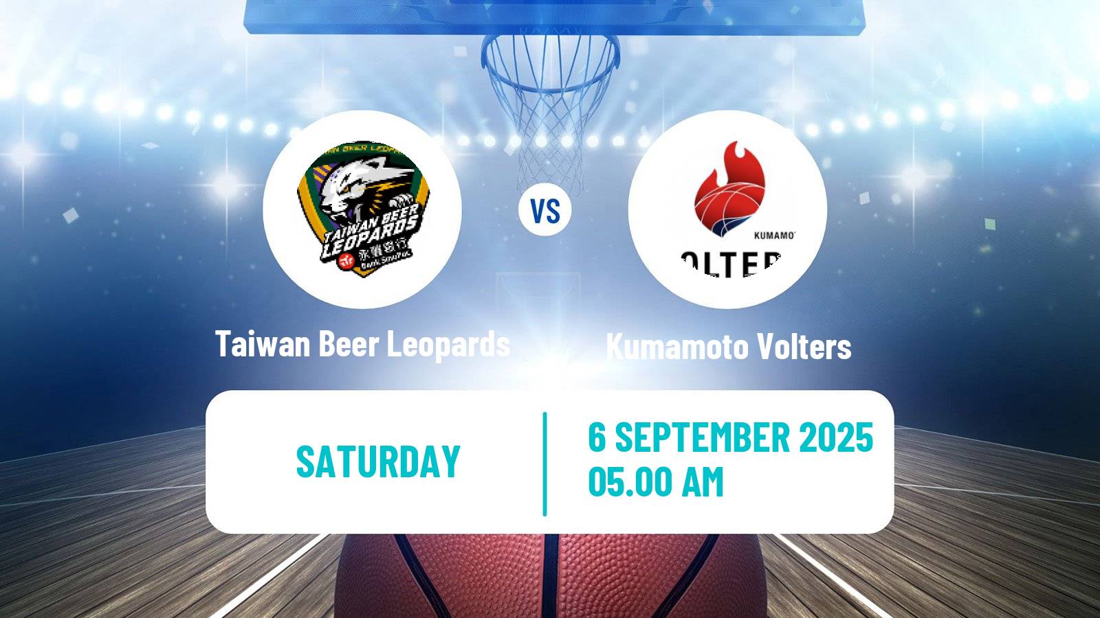 Basketball Club Friendly Basketball Taiwan Beer Leopards - Kumamoto Volters