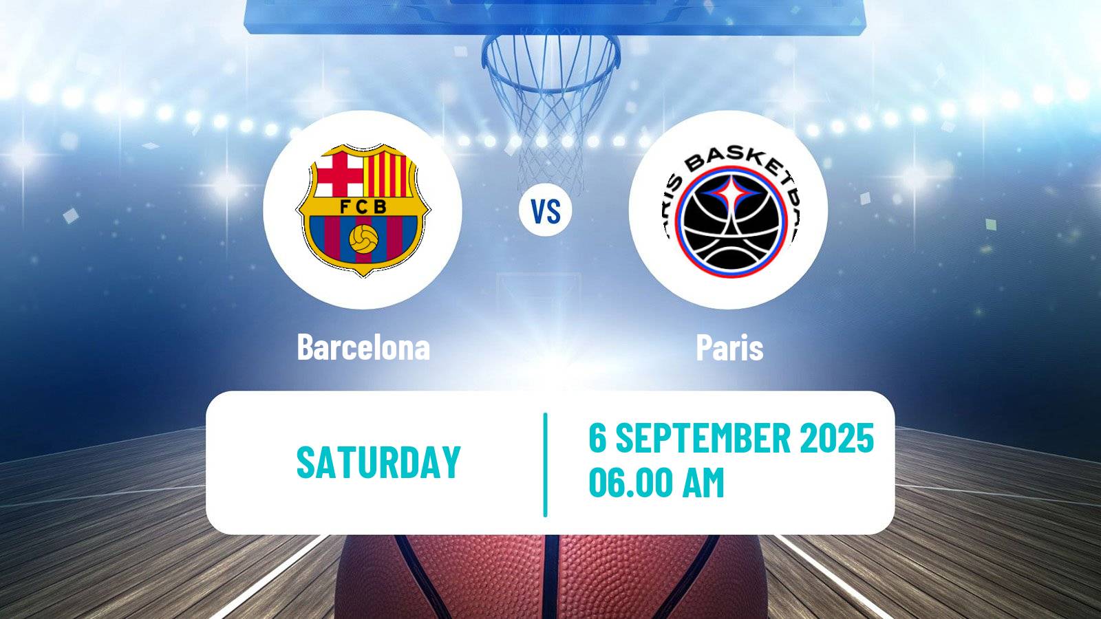 Basketball Club Friendly Basketball Barcelona - Paris