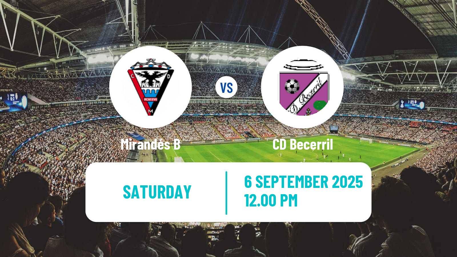 Soccer Spanish Tercera RFEF - Group 8 Mirandés B - Becerril