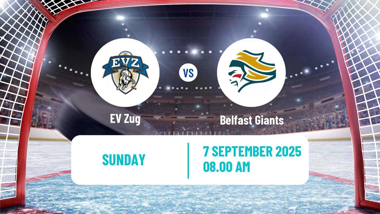 Hockey Champions League Ice Hockey EV Zug - Belfast Giants