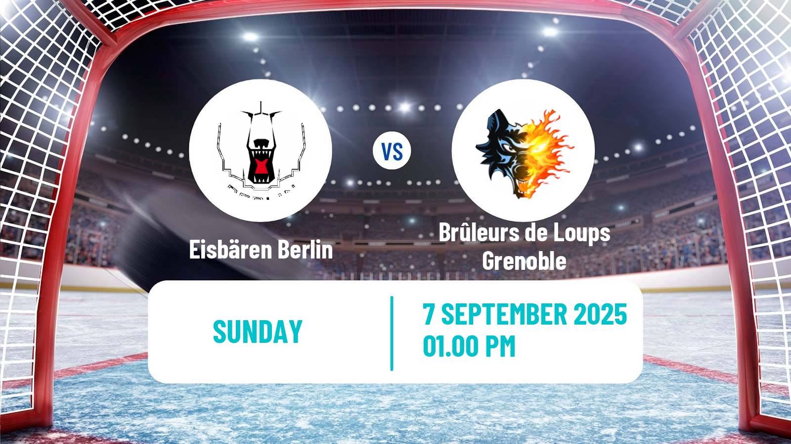 Hockey Champions League Ice Hockey Eisbären Berlin - Brûleurs de Loups Grenoble