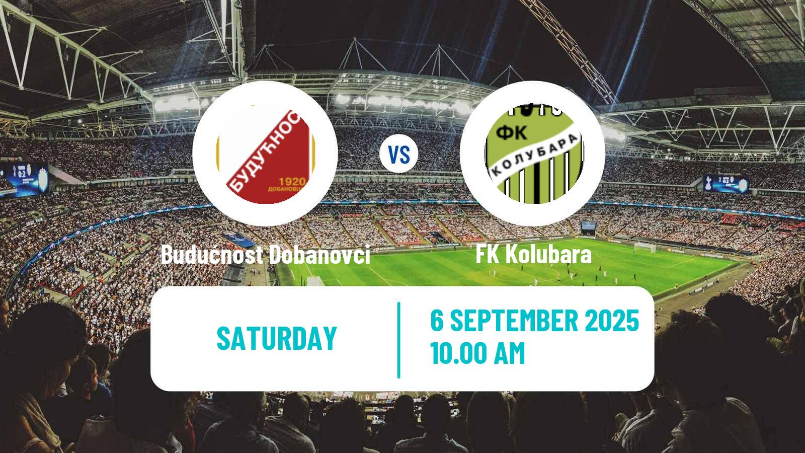 Soccer Serbian Srpska Liga - Belgrade Budućnost Dobanovci - Kolubara