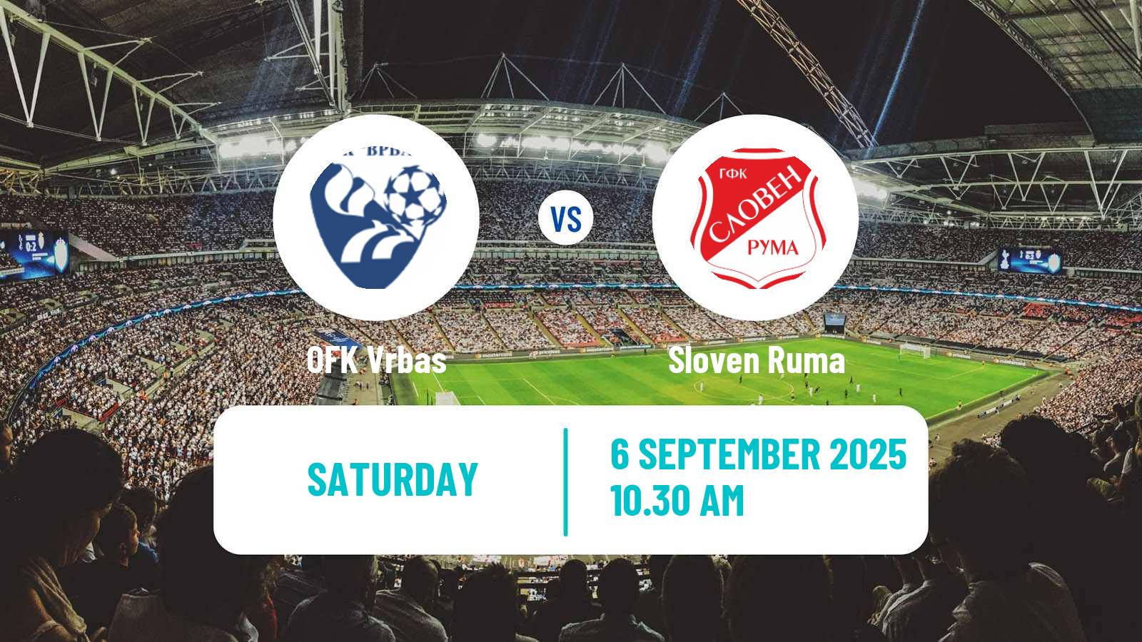 Soccer Serbian Srpska Liga - Vojvodina Vrbas - Sloven Ruma