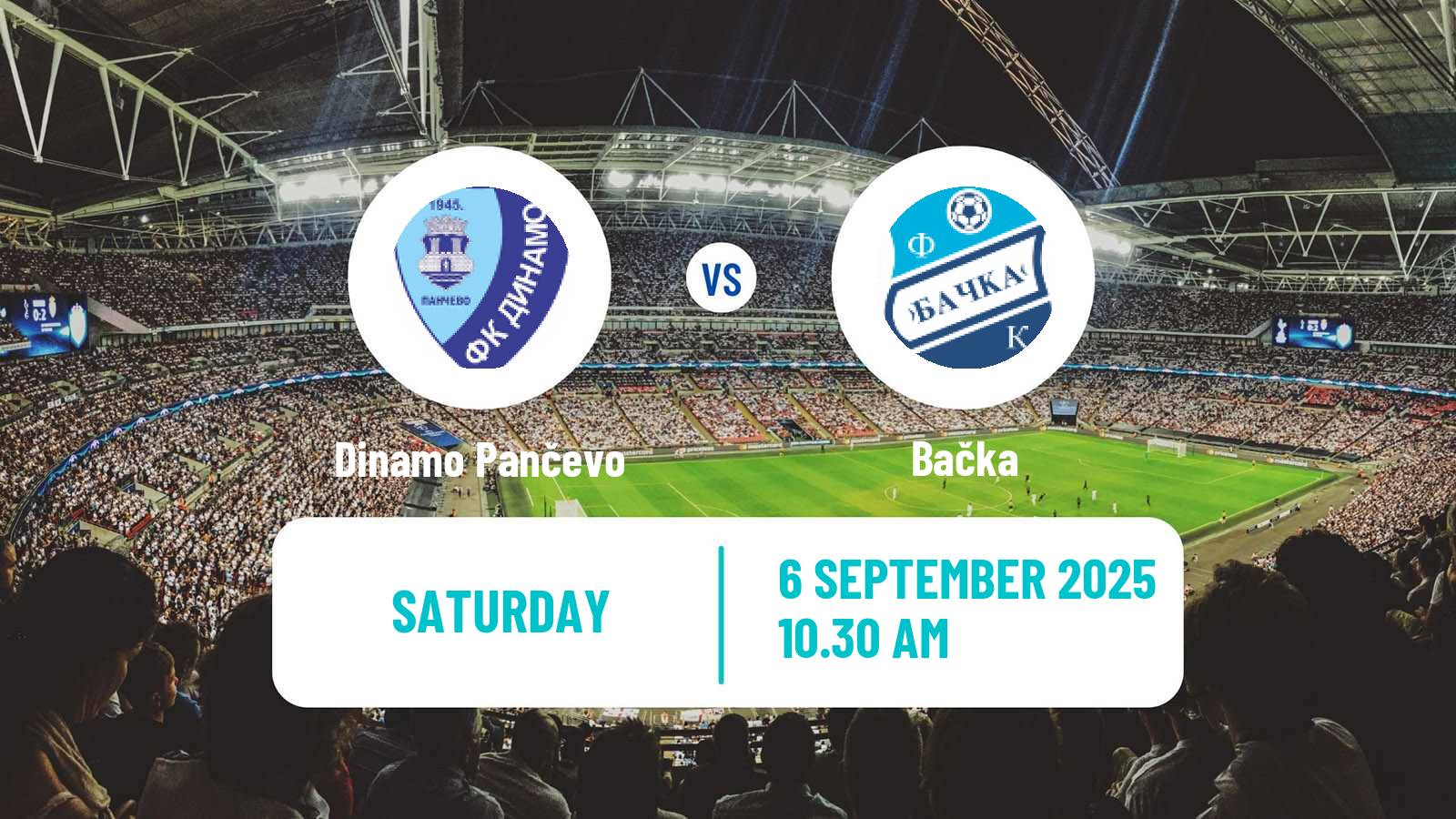 Soccer Serbian Srpska Liga - Vojvodina Dinamo Pančevo - Bačka