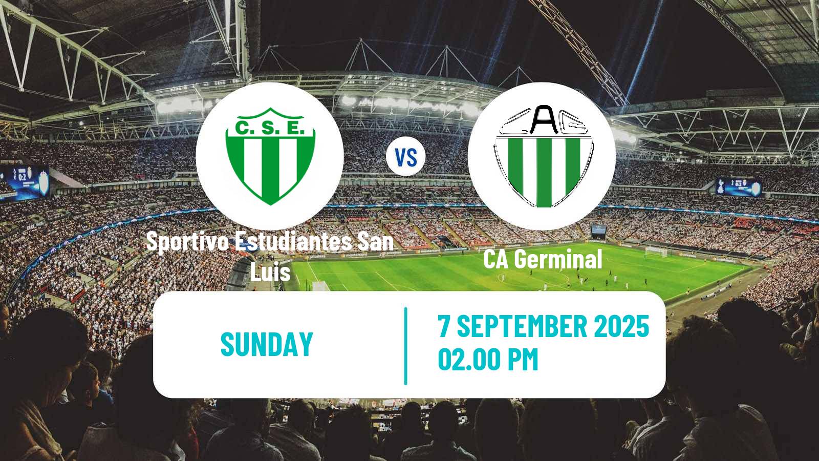 Soccer Argentinian Torneo Federal Sportivo Estudiantes San Luis - Germinal