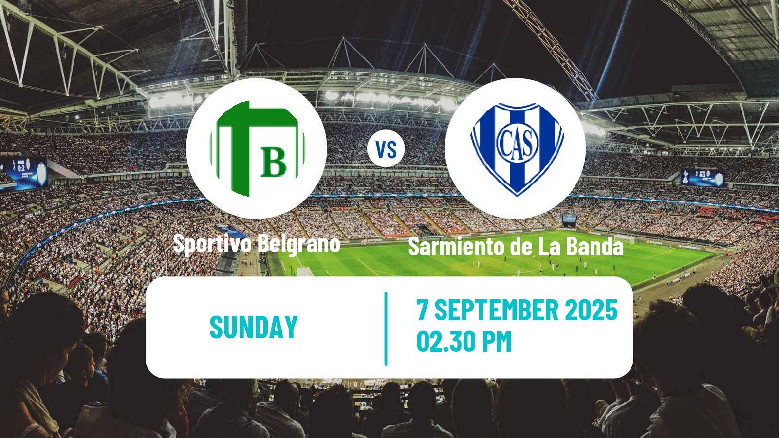 Soccer Argentinian Torneo Federal Sportivo Belgrano - Sarmiento de La Banda