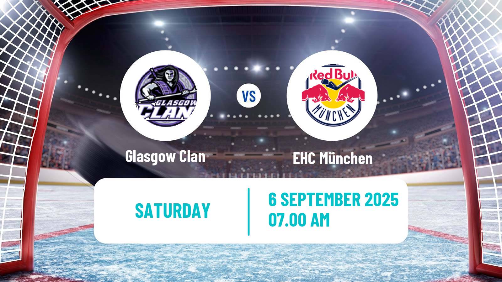 Hockey Club Friendly Ice Hockey Glasgow Clan - EHC München