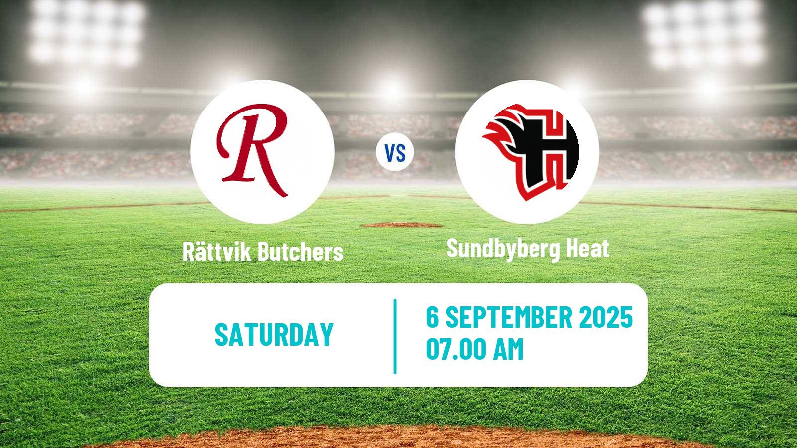 Baseball Swedish Elitserien Baseball Rättvik Butchers - Sundbyberg Heat