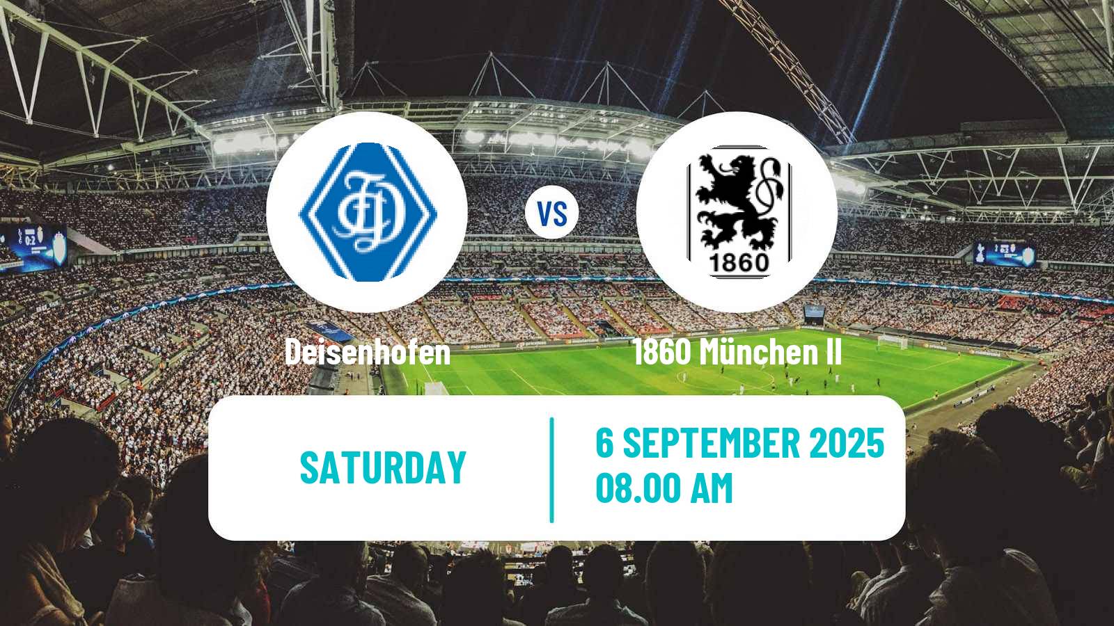 Soccer German Oberliga Bayern Süd Deisenhofen - 1860 München II
