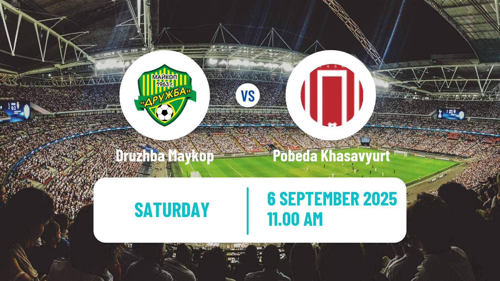 Soccer FNL 2 Division B Group 1 Druzhba Maykop - Pobeda Khasavyurt