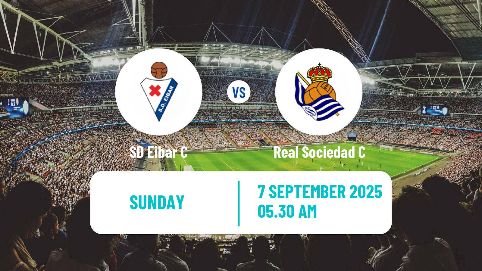 Soccer Spanish Tercera RFEF - Group 4 Eibar C - Real Sociedad C