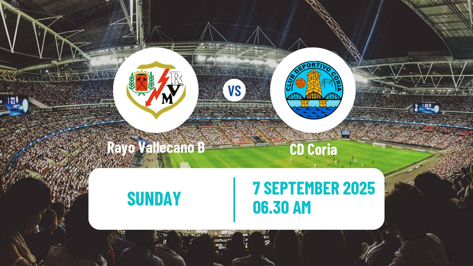 Soccer Spanish Segunda RFEF - Group 5 Rayo Vallecano B - Coria