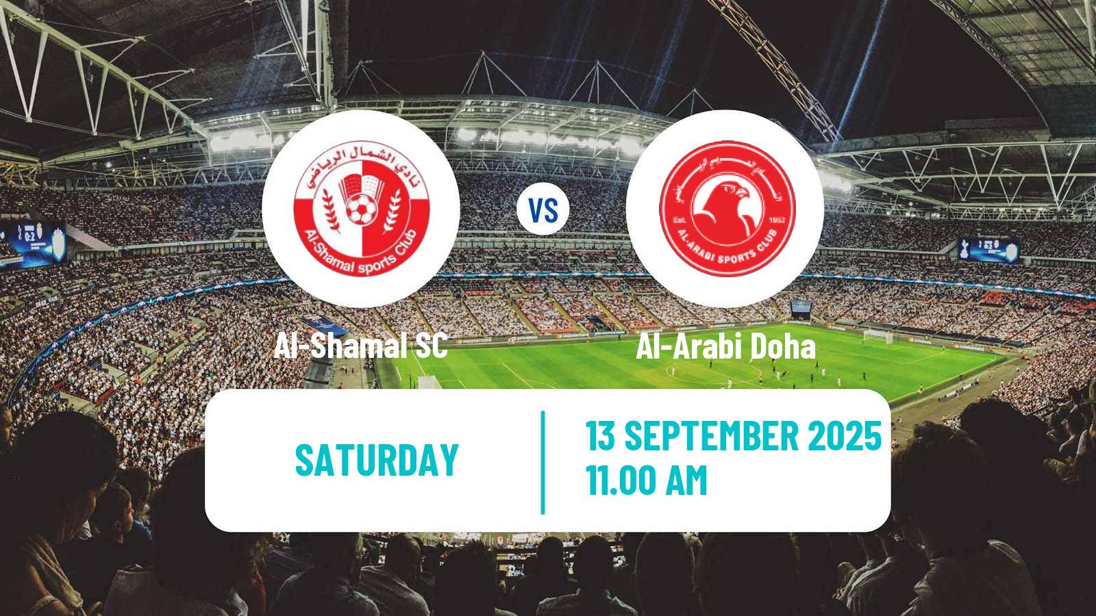 Soccer Qatar QSL Al-Shamal - Al-Arabi Doha