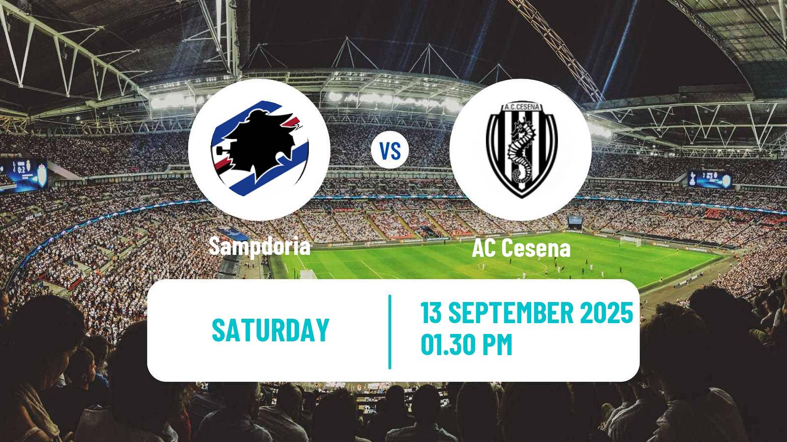 Soccer Italian Serie B Sampdoria - Cesena