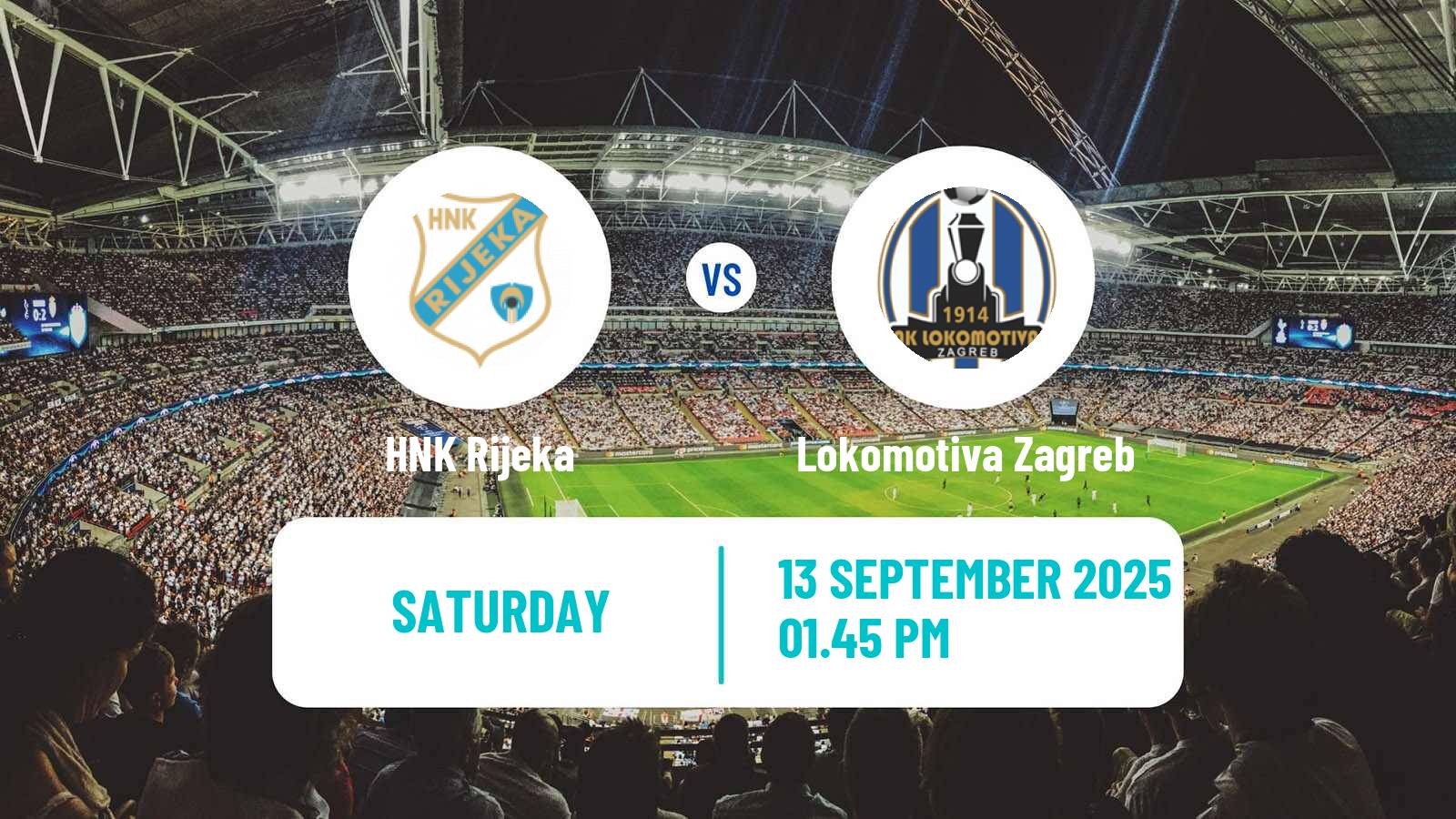 Soccer Croatian HNL Rijeka - Lokomotiva Zagreb